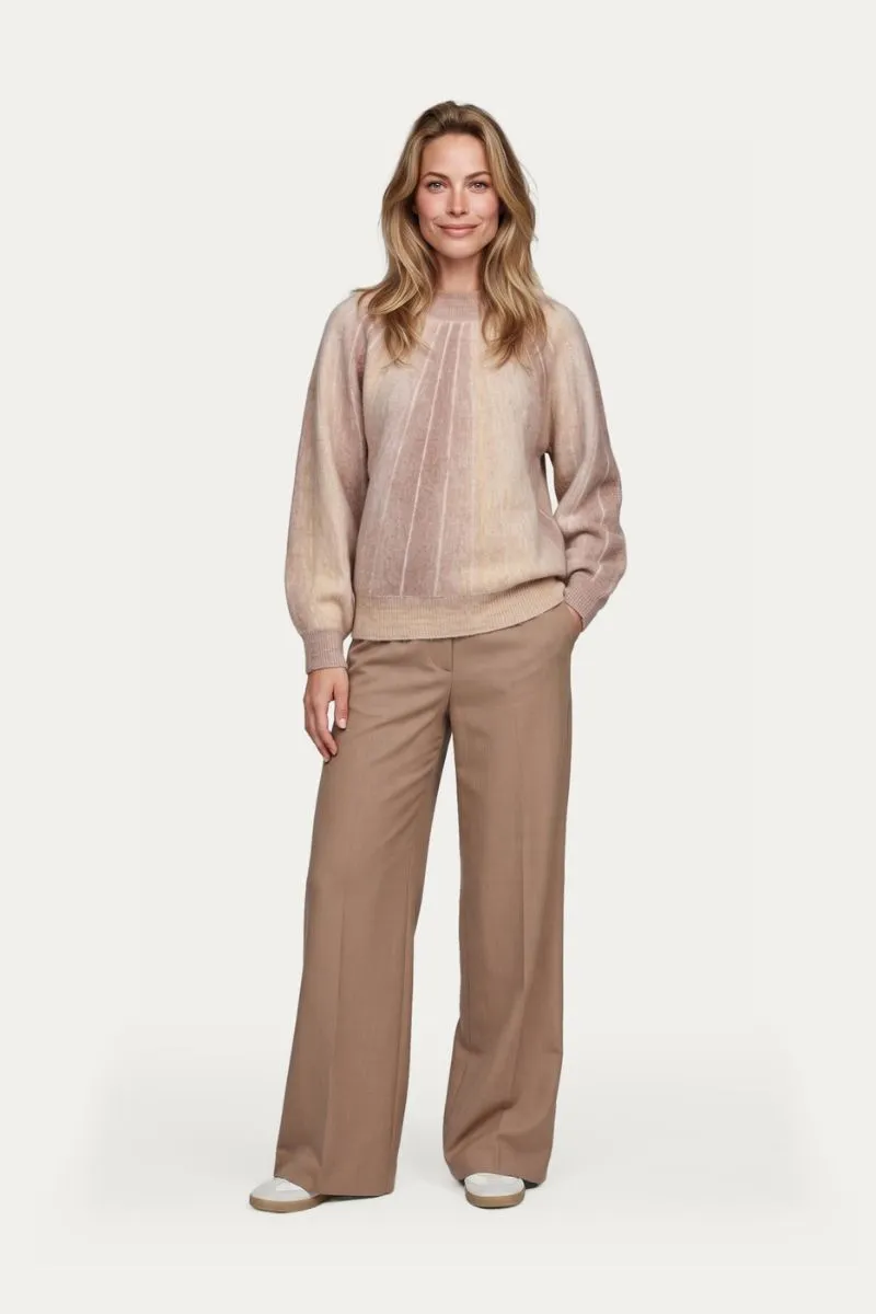 G-maxx Clementine Knit Top Brown Sugar, gebreide top in bruin